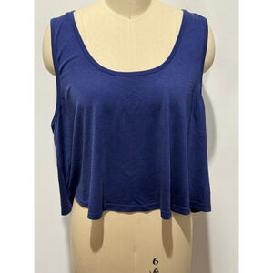 Women's Fabletics Blue relaxed fit cropped Tank Top XXL